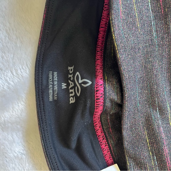 PrAna Multicolor Sports Bra Medium Yoga Fitness Activewear Crop Top - Picture 8 of 12